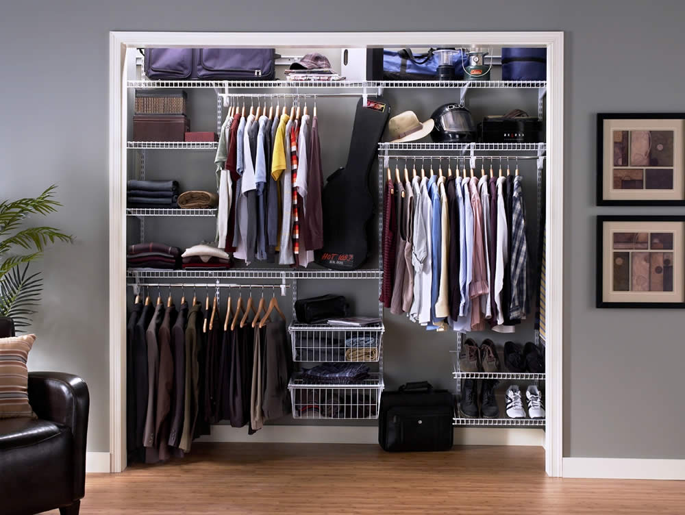 rubbermaid closet shelving installation